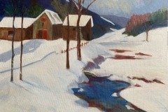 Paysage II. Québec en hiver – Suzanne Handman 